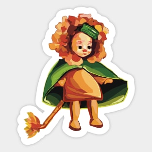 Cute little Cowardly Lion from the Wizard of Oz Sticker